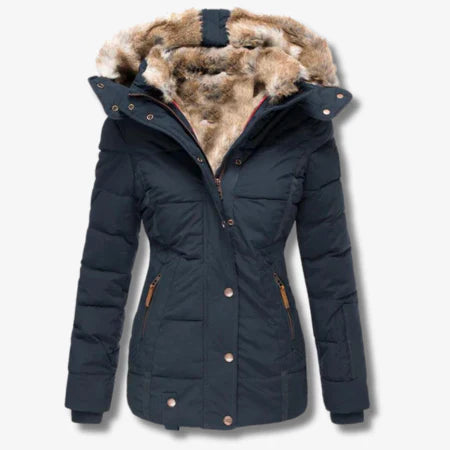 Candace - Warme jacke mit kapuze