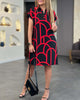 Jutta - Kurzärmeliges Midikleid
