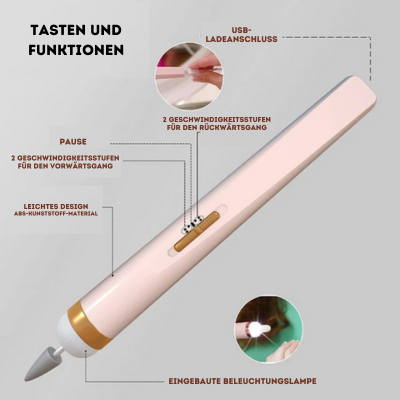 PoliShine - Elektrischer Nagellackierer Set