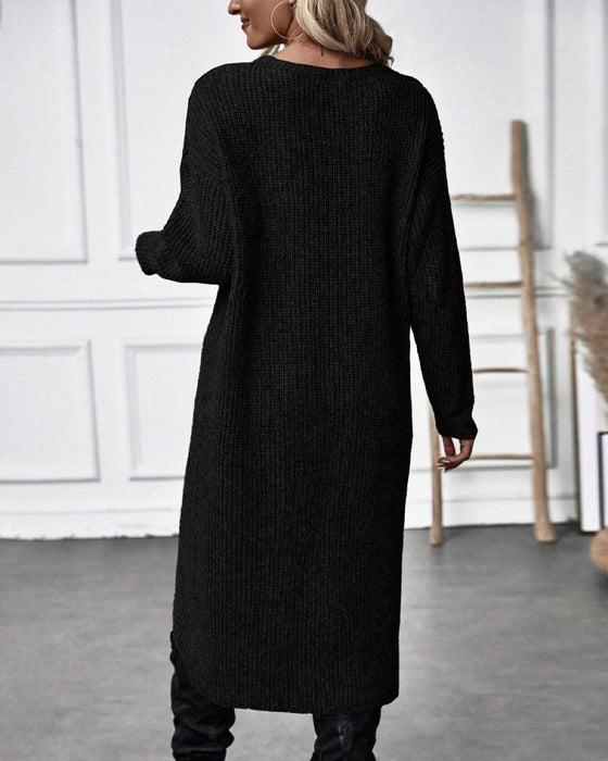 Kimberly - Schlichtes Pulloverkleid