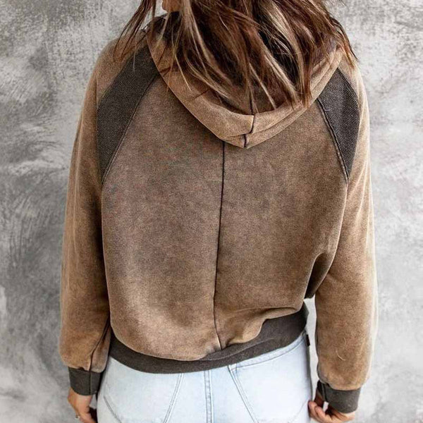 Michelle - Lässiges sweatshirt mit kapuze und langen armeln