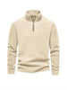Melvin - Cordpullover mit halbem reißverschluss