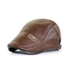 Bryan™ Herren Retro Leder Baskenmütze