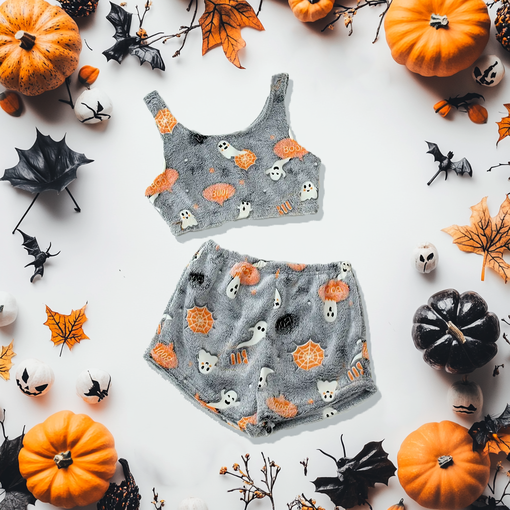 Elaine - Gruseliges Pyjama-Set