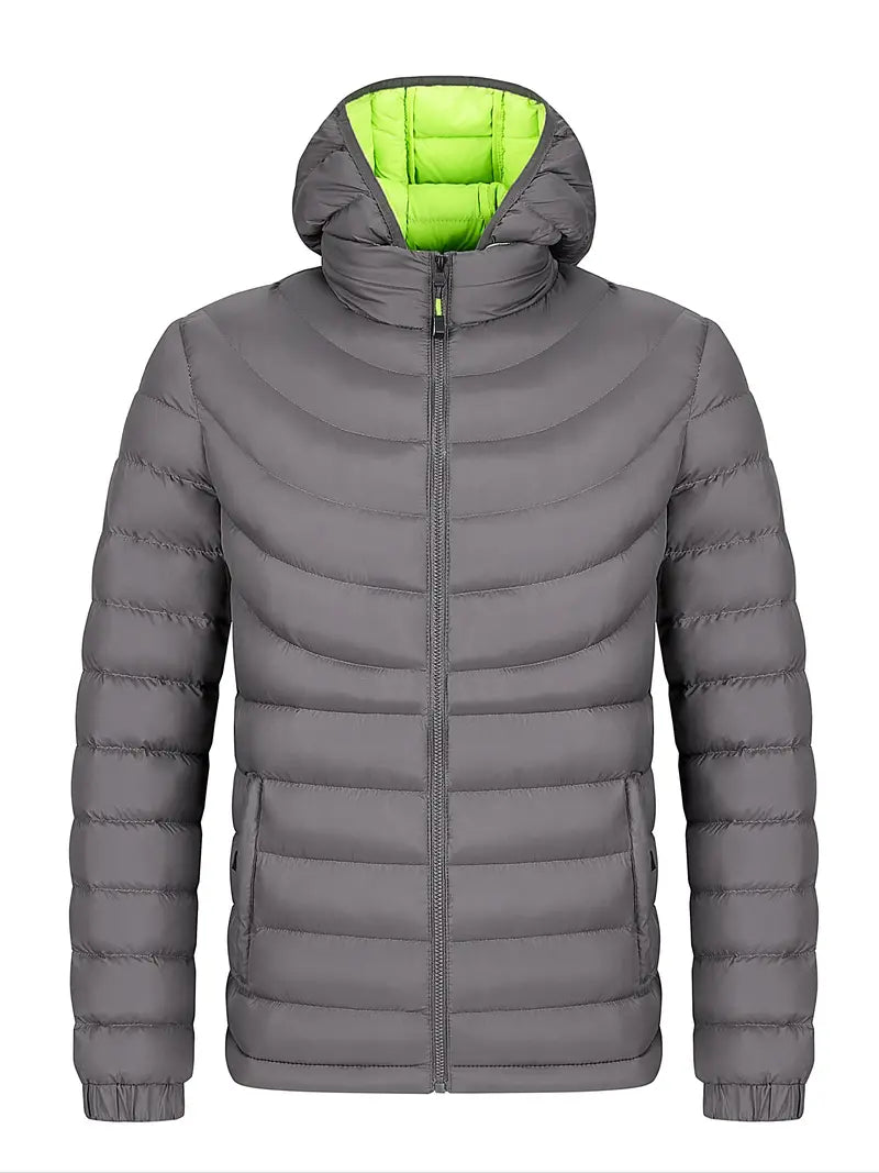 Louie – Gefütterte herrenjacke mit stehkragen für herbst