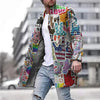 Kyree - Langer mantel für herren mit grafik