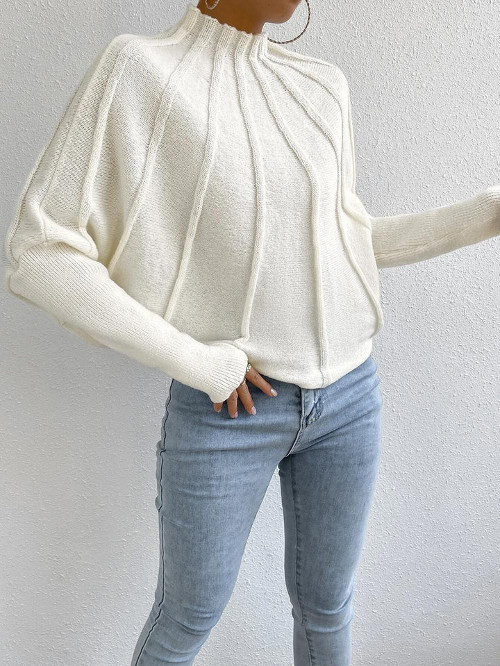 Lauren - Gestrickter Kaschmirpullover Mit Fledermausärmeln