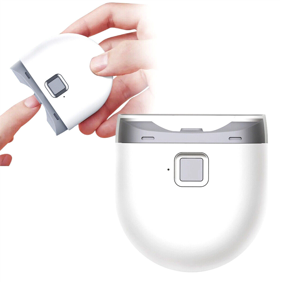 Elektrischer Nagelknipser mit Staubsaugerfunktion und LED-Licht