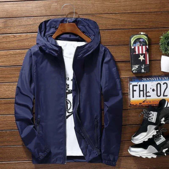 Alessio - Elegante herrenjacke mit kapuze