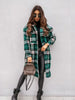 Aria - lange karierte Jacke