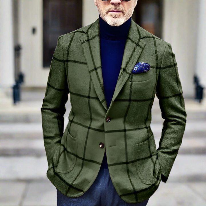 Vincenzo - Stilvoller karierter herrenblazer