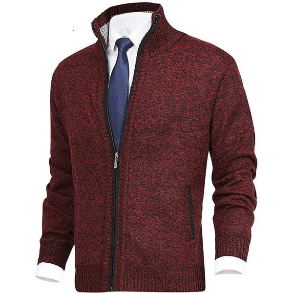 Knut - Wunderschöner Strickpullover Mit Hohem Kragen