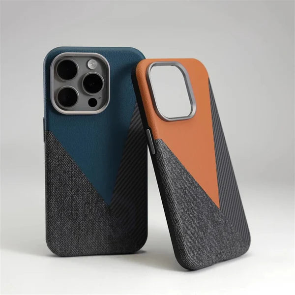 MagSafe Leder-Handyhülle mit Kameraschutz und Anti-Fingerabdruck