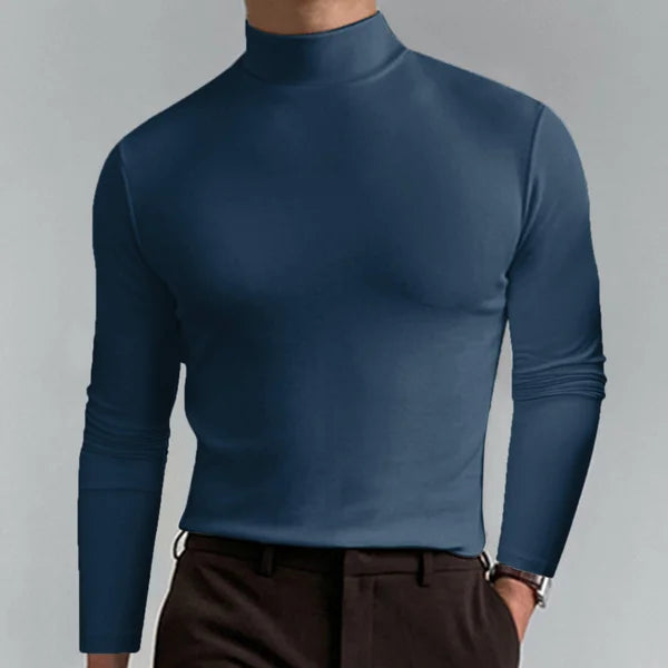 Henry - Slim fit t-shirt mit hoher taille und langen armeln