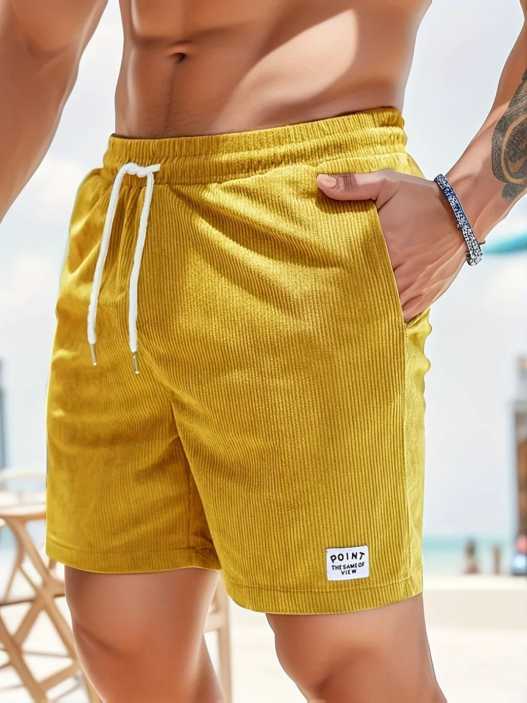 Breeze - Gestreifte Komfort-Shorts
