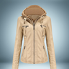 Annalise - Lederjacke mit kapuze