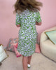 Mathilde - Bedrucktes Kleid mit V-Ausschnitt und Taschen