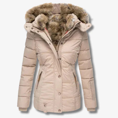 Candace - Warme jacke mit kapuze