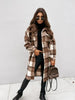 Aria - lange karierte Jacke