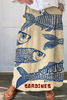 Annabella - Fließendes Kleid mit Vintage-Fischkunst