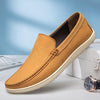 Herren-Slip-On-Loafer aus Leder mit gepolsterter Innensohle