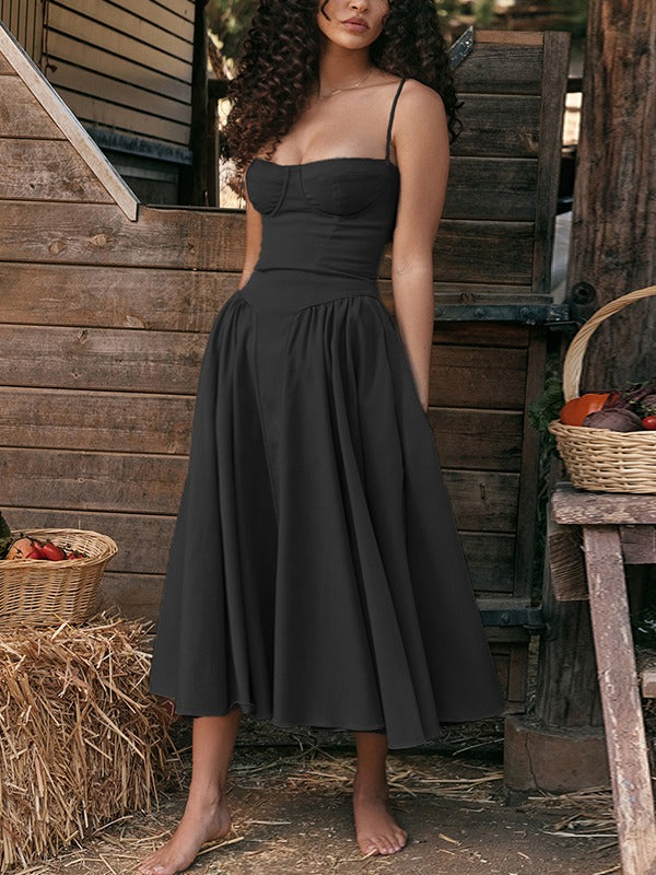 Vivian - Zeitlose Schönheit Midi-Kleid