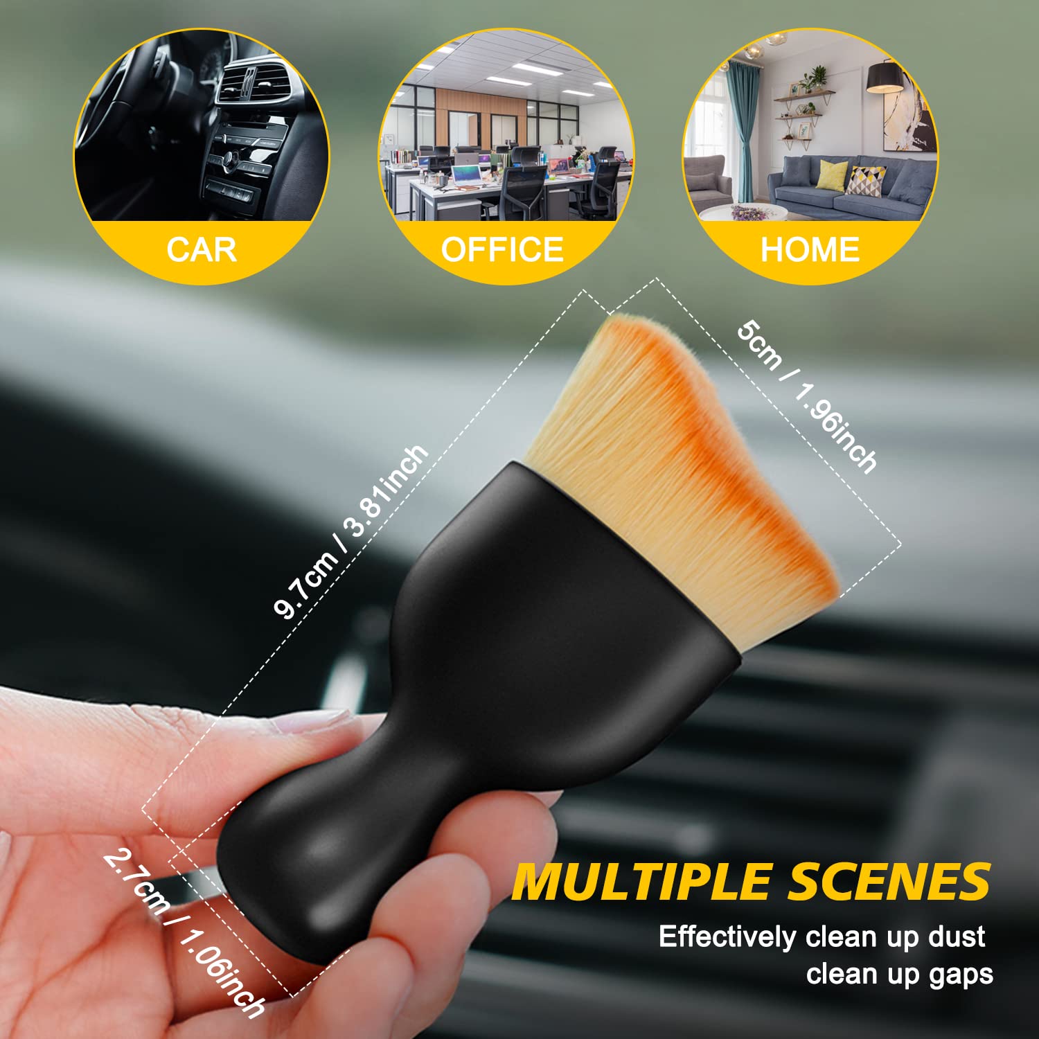 DustBreeze - Ultra Soft Auto-Innenraumstaub-Reinigungsbürste (2 Stück)