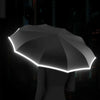 ShineShield - Smart Reflektierender Winddichter Regenschirm