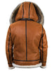 Nathaniel - sheepskin jacket with fur hood