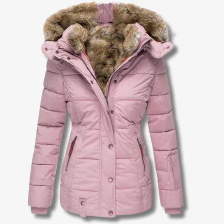 Candace - Warme jacke mit kapuze