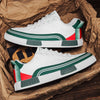 Herren-Slip-On-Sneaker mit gepolsterter Innensohle und Obermaterial aus Leder