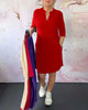 Kelly - Schlichtes Kleid mit V-Ausschnitt