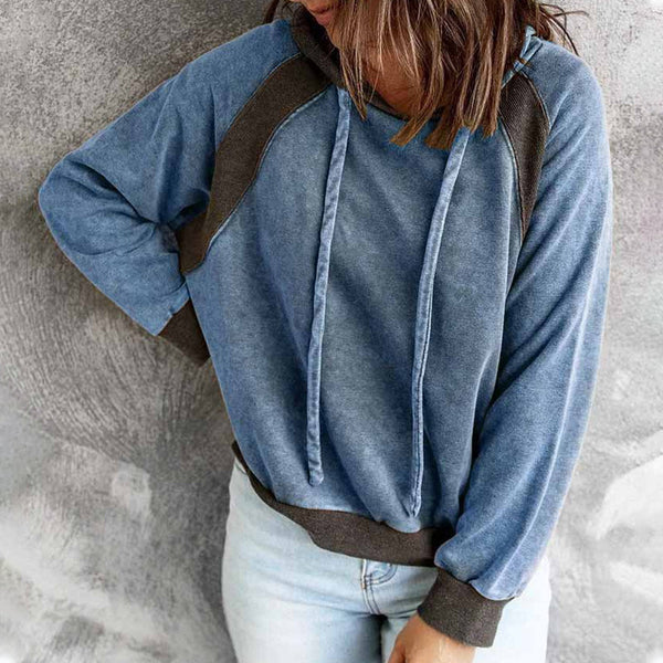 Michelle - Lässiges sweatshirt mit kapuze und langen armeln
