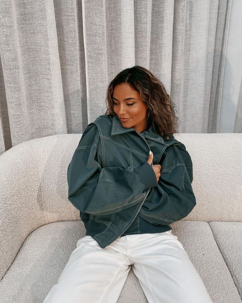 Sydney - Bomberjacke aus Leder für Damen