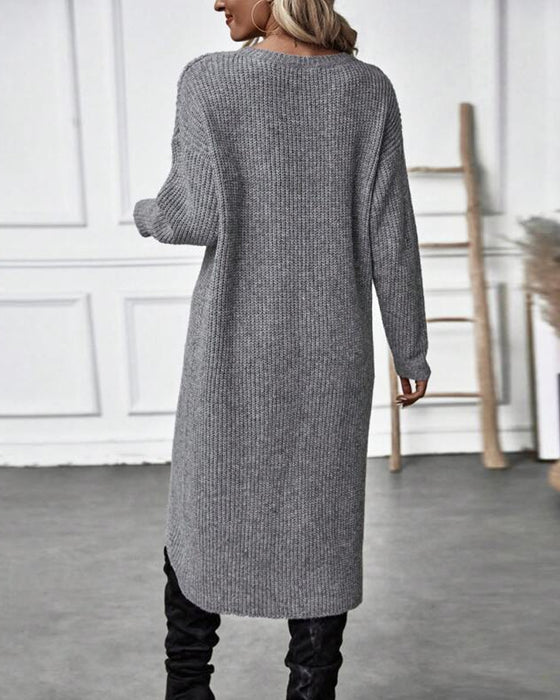 Kimberly - Schlichtes Pulloverkleid