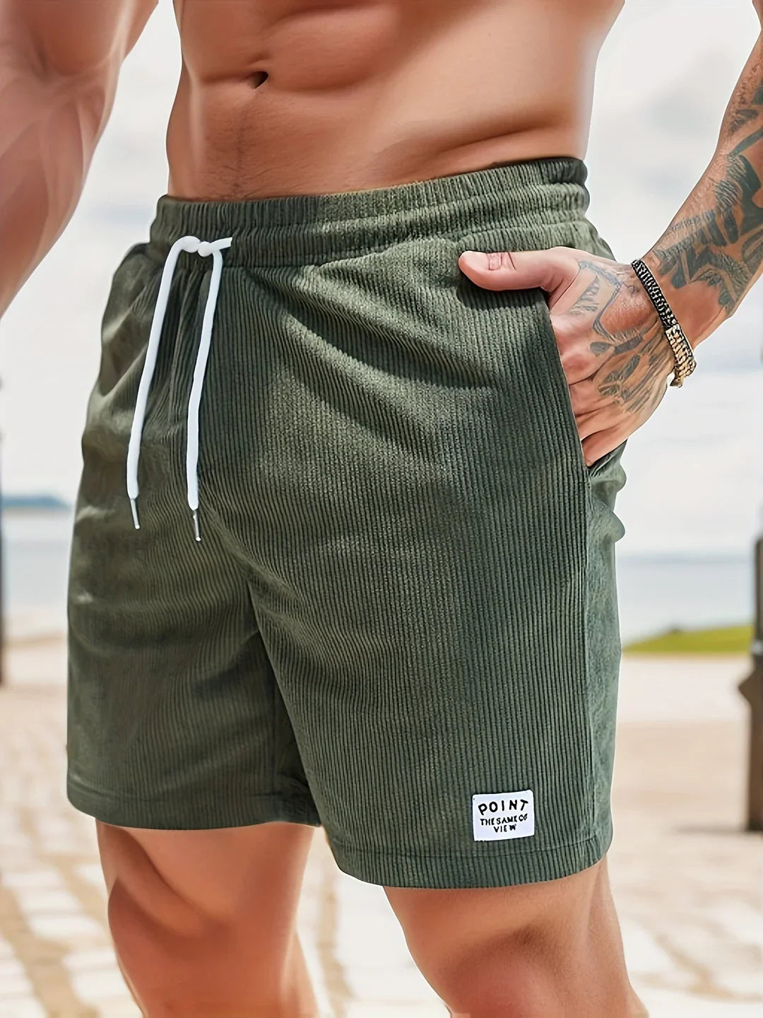 Breeze - Gestreifte Komfort-Shorts