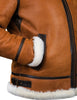 Nathaniel - sheepskin jacket with fur hood