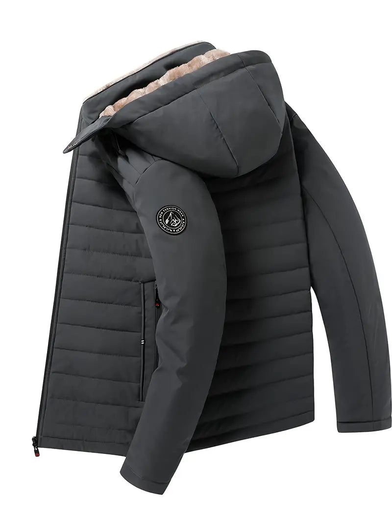 Virgil - Warme wattierte leecejacke mit kapuze