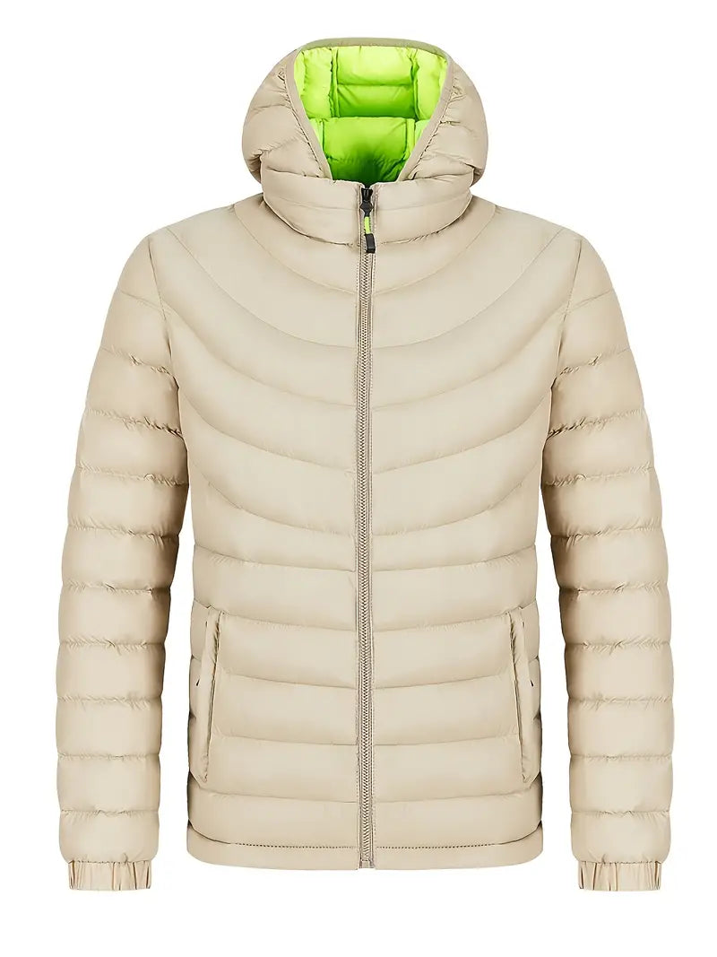Louie – Gefütterte herrenjacke mit stehkragen für herbst