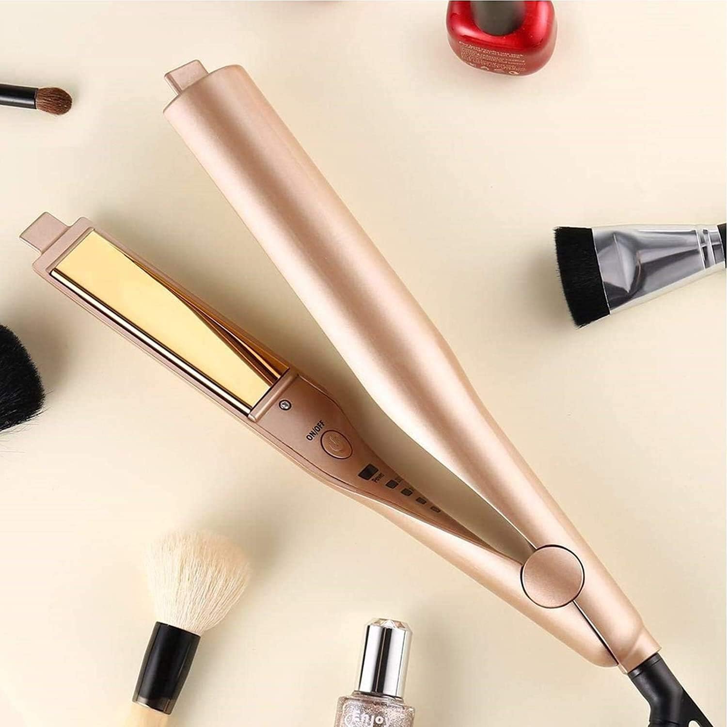 GlamHair™ - 2-in-1-Haarglätter & Lockenstab - Nur heute €34,95!