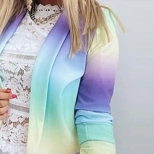 Maryann - Damen langarm tie dye blazer