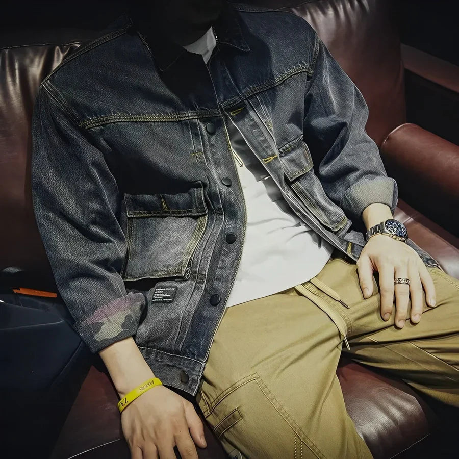 Kyan - lässige Jeansjacke aus Baumwolle