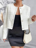 Haisley - Edler karierter blazer mit knöpfen