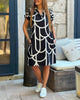 Jutta - Kurzärmeliges Midikleid