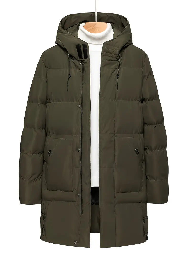 Wade - wattierte jacke mit kapuze und reißverschluss