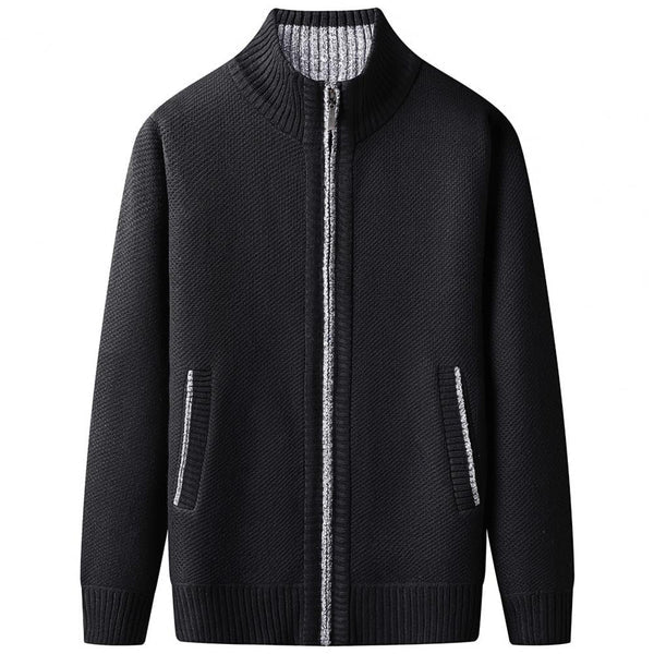 Knut - Wunderschöner Strickpullover Mit Hohem Kragen