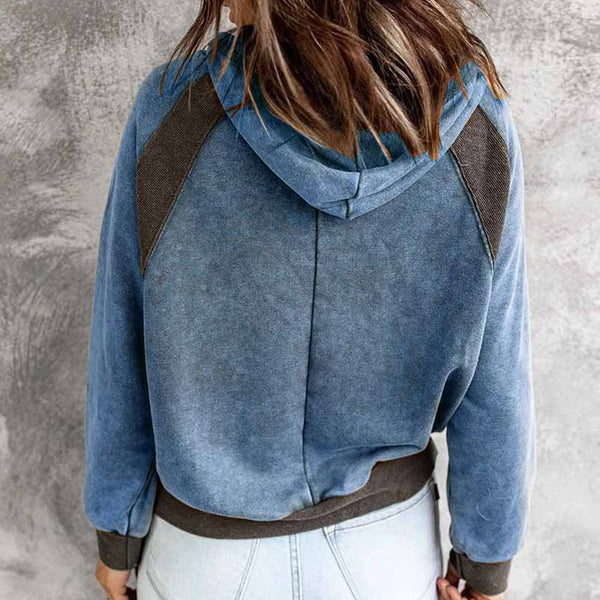 Michelle - Lässiges sweatshirt mit kapuze und langen armeln
