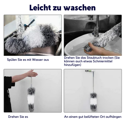 DustDazzle™ - Waschbares gebogenes Mikrofaserstaubtuch