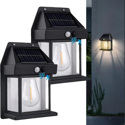 SunLuxe™ | Solar-Wandleuchte für draußen