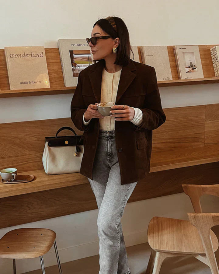 Amy - Klassischer Wildlederblazer